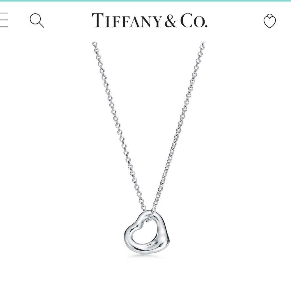 Tiffany & Co. open heart necklace - Picture 2 of 2